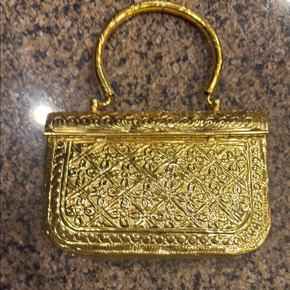 Gold Embossed Handbag - Picture 2 of 5